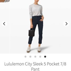 Lululemon City Sleek 7/8 pants - Navy